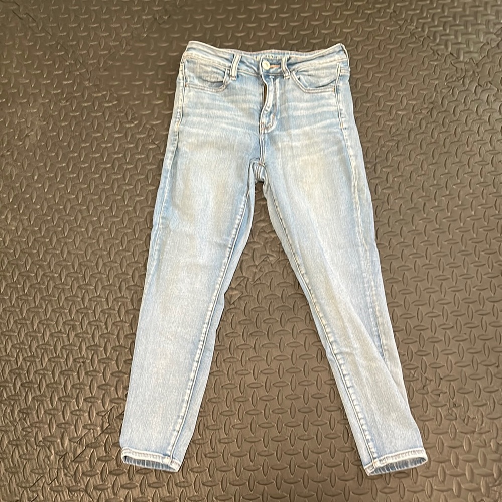 High rise skinny jeans